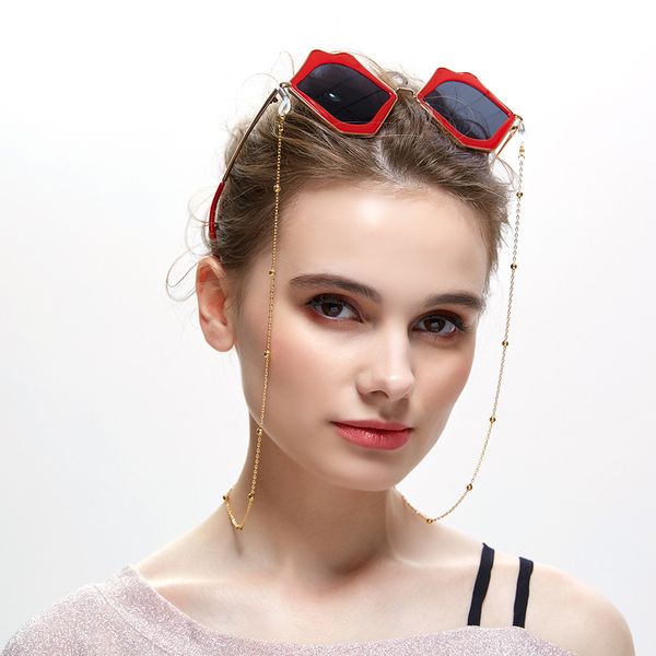 

stainless steel eyeglasses holder chain gold/rose gold sunglasses lanyard strap wholesale dropshipping, Silver