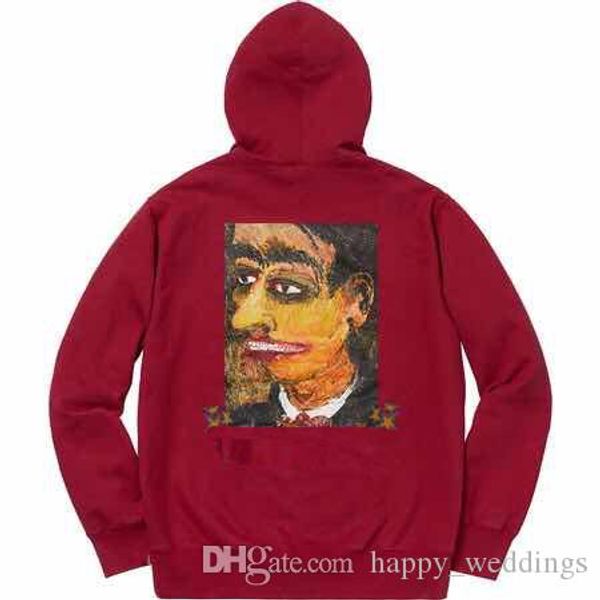 

2019 oil painting logo printed women men hoodies sweatshirt, Black