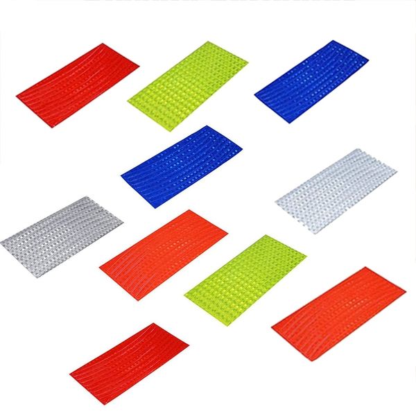 

2 piece bicycle reflector fluorescent mtb bike bicycle sticker cycling wheel rim reflective stickers decal accessories, yellow & bikes