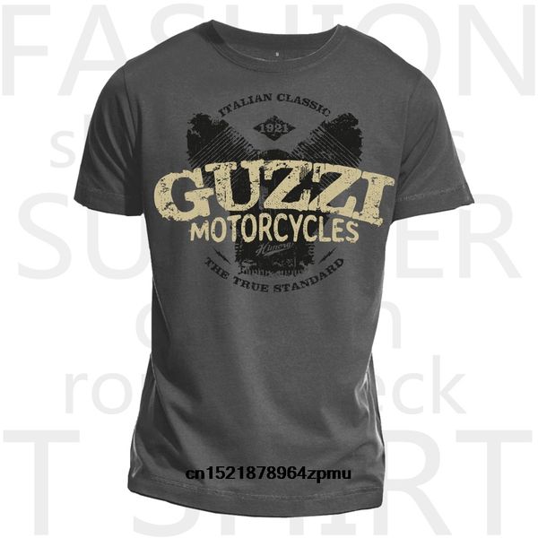 

men t shirt guzzi motorycles letter printed classic moto guzzi fashion casual style round neck short sleeves cotton women, White;black