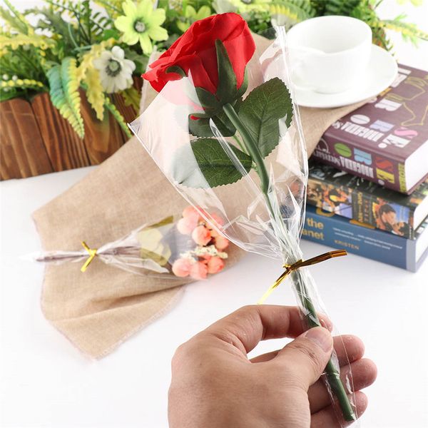 

50pcs transparent v shape candy lollipop flower wrapping bag supplies cookie biscuit packaging wedding supplies waresale