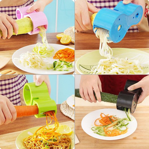 

spiralizer spiral slicer zucchini noodle pasta spaghetti spirals maker cutter peeler vegetable kitchen gadgets cutter peeler