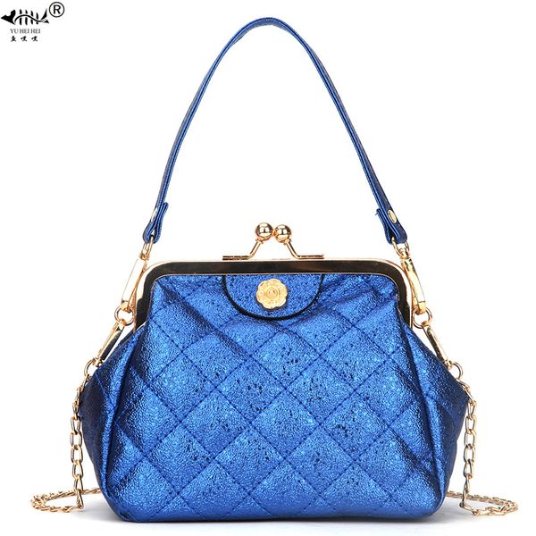 

new fashion soft pu leather kiss lock shell bag bags for women shoulder crossbody bag chain women's handbags purse ing