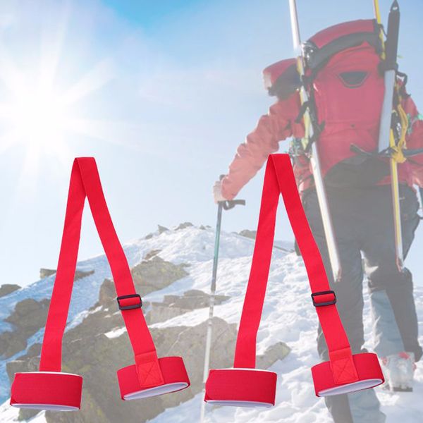

christmas decorationl new year ski backpack carrier ski carry sling strap shoulder strap 2018 christmas no skis and poles
