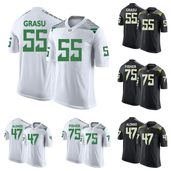 

hroniss grasu #55 stitched mens oregon ducks jake fisher #75 kiko alonso #47 green white black yellow ncaa college jersey