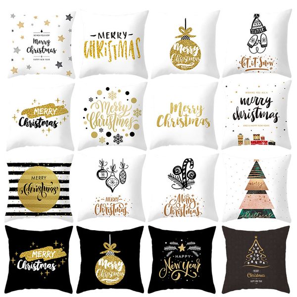 

new merry christmas cushion cover christmas decorative pillow case sofa pillow cover for home decoration pillowcase