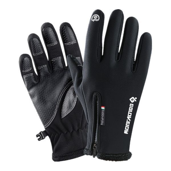 

windproof fishing hunting cycling gloves winter warm gloves black