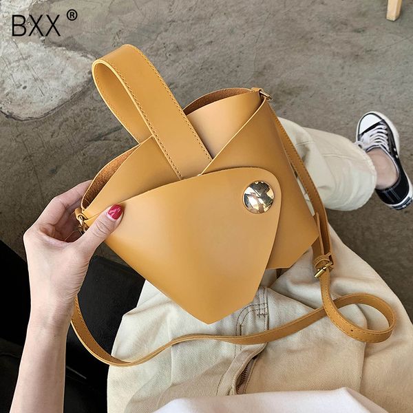 

bxx] pu leather crossbody bags for women 2020 summer shoulder messenger bucket bag female travel handbags hl509