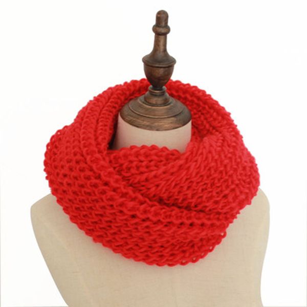 

ladies women winter knitted crochet long snood tube scarf shawl neck warmer gift, Blue;gray