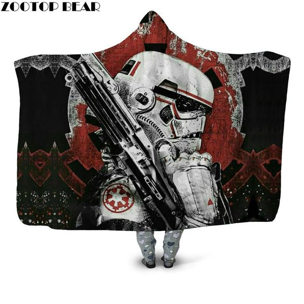 

hooded blanket for kids decoration gifts custom sherpa bedspread travel wearable fleece blanket drop ship