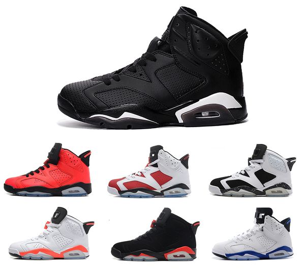 

re-old 6 men basketball shoes infrared 23 carmine black cat angry bull infrared oreo whiteinfared black sport blue olympic sneaker
