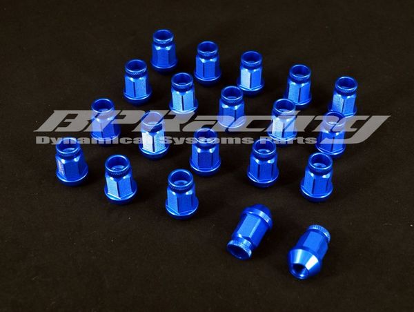

20pcs jdm m12 x 1.25 racing lug wheel nuts screw for blue