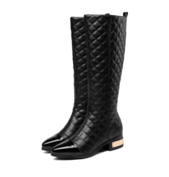 

Женщины зимние сапоги роскошные теплая мода классический Алмаз решетки сексуаль