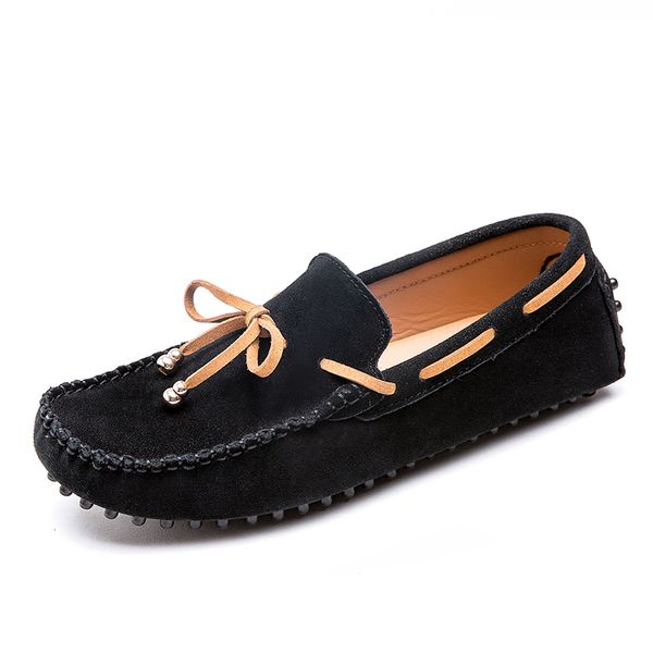 

leather peas shoes men's casual shoes 2019 summer men's england driving, Black