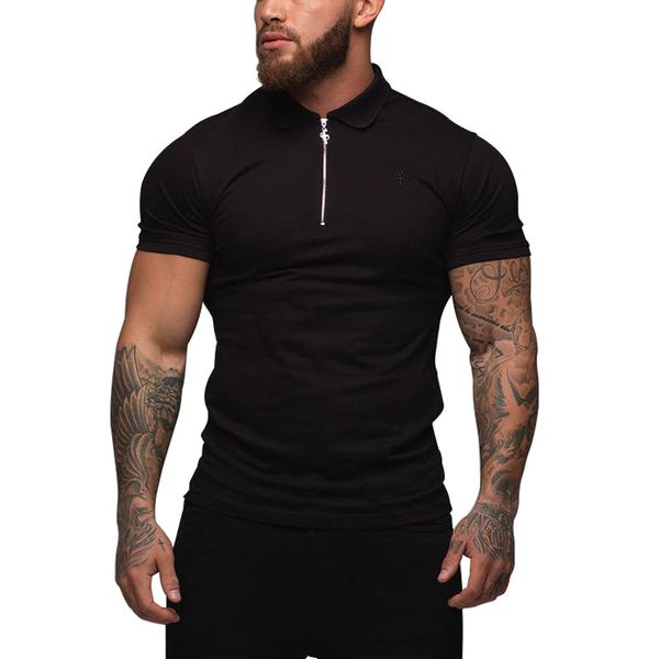 

2019 new brand clothing new men shirts men business casual solid male shirt short sleeve breathable shirts, White;black
