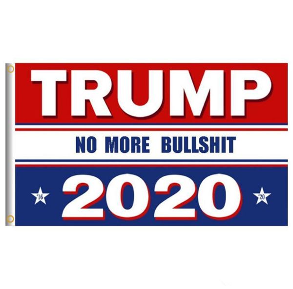 

Trump 2020 flag print keep america great banner decor for pre ident u a american election no more bull hirt donald flag 90x150cm