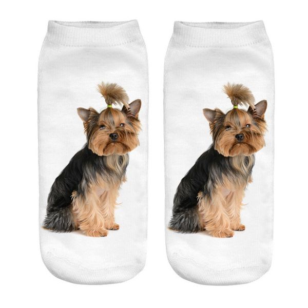 

popular funny short socks 3d fashion socks printed casual cute low cut ankle z319, Black
