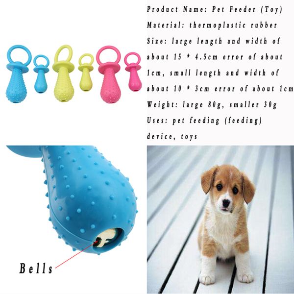 

1pc rubber nipple toys for dog pet resistant chewing teething small cat puppy cleaning bite pet products qw890306