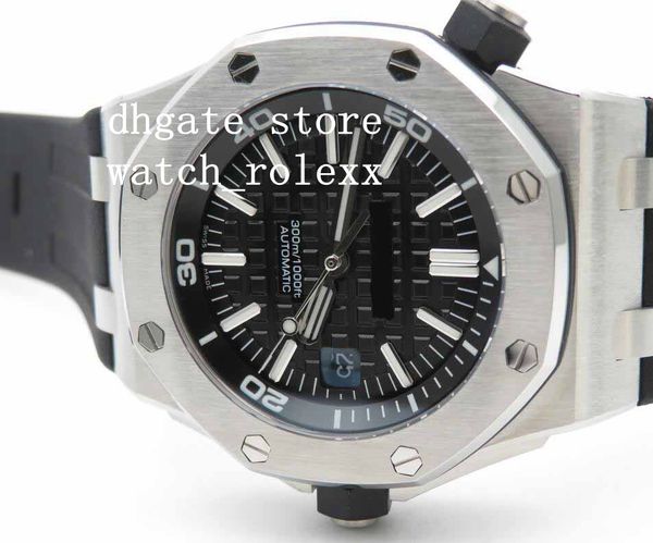 

mens luxry selling automatic 42mm offshore diver 15703 rubber bands mechanical mens 15710st.oo.a038ca.01 watches, Slivery;brown
