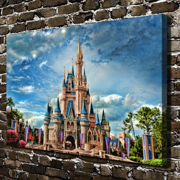 

castle scenery art home decor wall art oil painting on canvas 190915