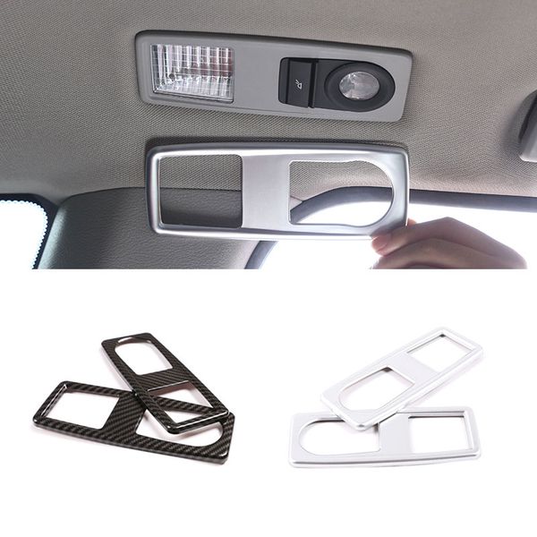 

for x1 e84 2011 2012 2013 2014 2015 2pcs car interior carbon fiber texture rear reading light cover trim