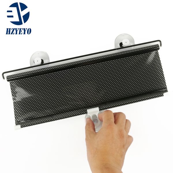 

hzyeyo new arrival auto universal car window retractable sun shade shield visor black curtain side window sunshade t2046