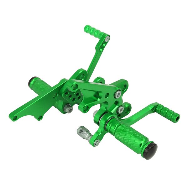 

motorcycle cnc aluminum adjustable footpegs billet foot pegs pedals rest rearset for zx-14 zx-14r zzr1400 2006-2011