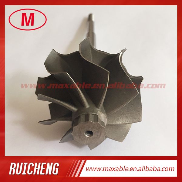 

gt2871r 113mm 46.95/53.70mm 9 blades ball bearing turbine wheel&shafurbo wheel for turbocharger