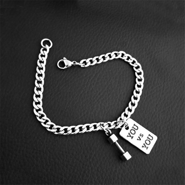 

lovers chains bracelets silver color punk hip hop style trendy stainless steel link bracelets men jewelry women lovers gifts drop shipping, Black