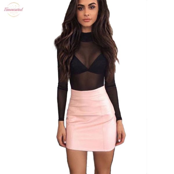 

fashion spring autumn women long sleeve chiffon mesh solid t shirt work wear blusas clothes, White