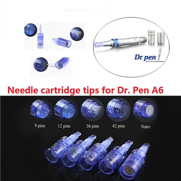 

25pcs/lot needle cartridge for 9/12/36/42pin nano pin derma pen tips rechargeable wireless derma dr. pen ultima a6 needle cartridge
