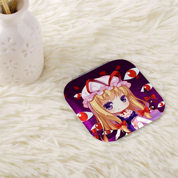 

anime cartoon japanese touhou project cute makeup tool lens double sided mirror no.1144