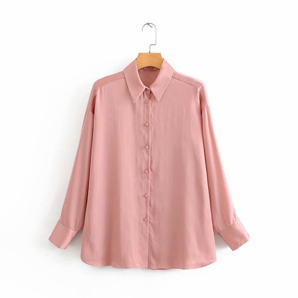 

new women basic solid color long sleeve casual business blouse shirt office lady wear chic blusas femininas chemise ls6071, White