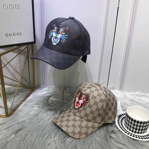 

2020 luxury caps new tiger pattern letter ball caps four seasons men women hats hip hop baseball snapback cap street style no box 2020806p, Blue;gray