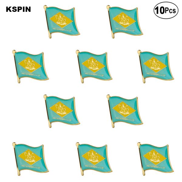 

u.s.a delaware lapel pin flag badge brooch pins badges 10pcs a lot, Gray