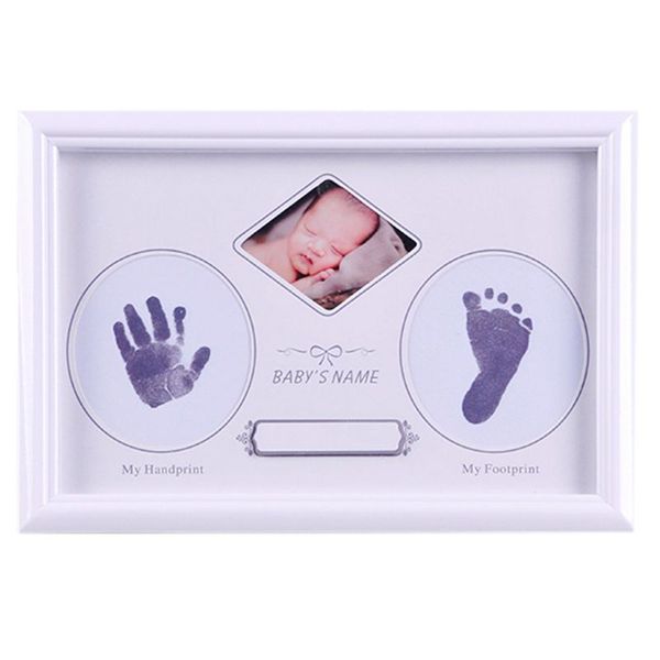

baby newborn hand and foot prints full moon hundred days infants commemorative frame wooden p frames gifts r7rb