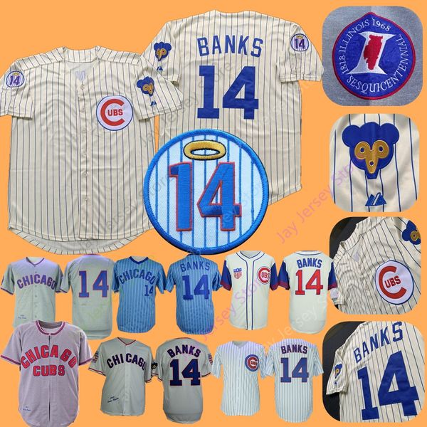 

Chicago ernie bank jer ey 1968 1969 ba eball cub jer ey cream pin tripe blue white grey men ize m 3xl