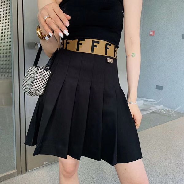 

2020 summer luxury ff letter outfit designer brand insta fashion luxury skirt casual luxury designer for women short skirt blac