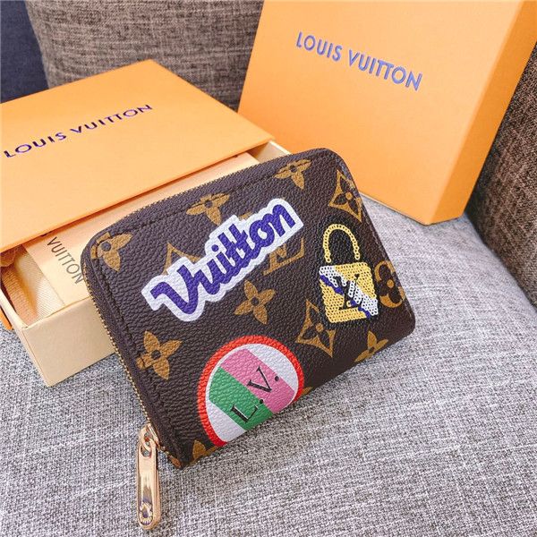 

20ss luxurious design monogram zippy love heart print bags fashion purse wallet messenger shoulder ladies women mini bumbag outdoor handbag