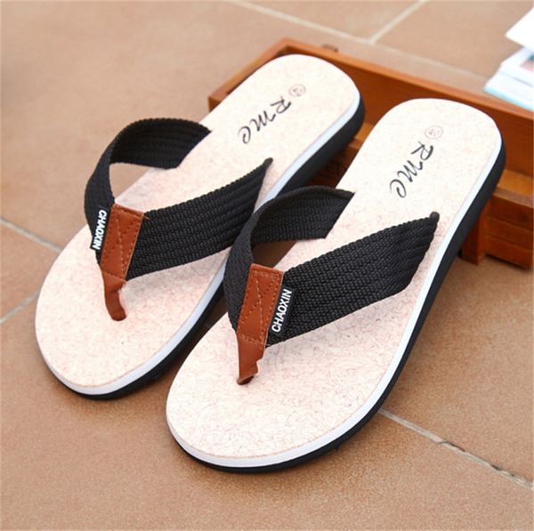 

flip flops men sandals shoes for casual walking beach slides eva massage slippers designer flats male summer mens shoes slm505, Black
