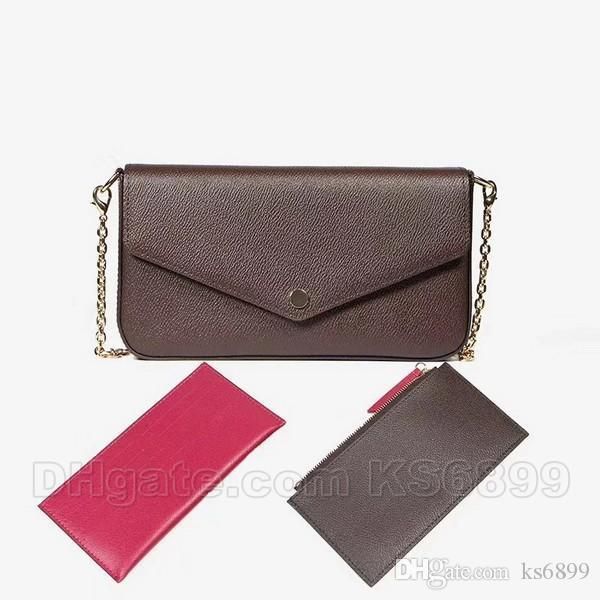 

new arrival bags 3pcs sets fashion women designer shoulder bags bag size 21/11/2 cm model 612760 with box