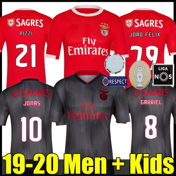

19 20 benfica jona joao felix occer jer ey new pizzi eferovic alvio home away men football hirt jardel cami a de futebol uniform