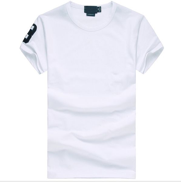 

2020 бесплатная доставка высокое качество хлопок новый короткий рукав t рубашка марка большой марка мужчины футболки свободного покроя стиль, White;black