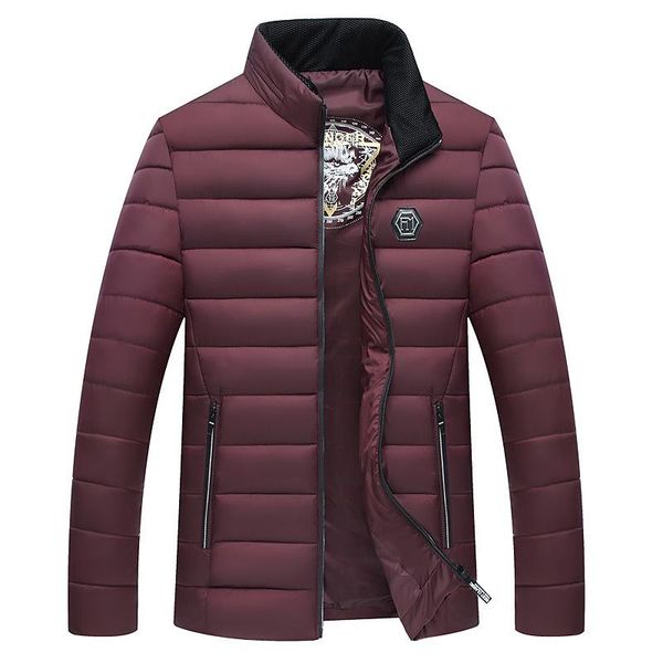 

мужская стенд воротник зимние куртки способа parka 75, Black