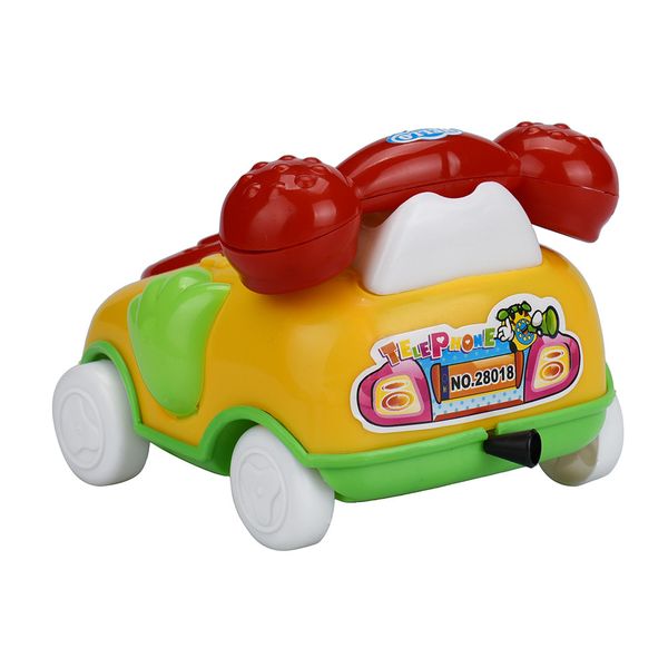

2019 new educational toys cartoon smile phone car developmental kids toy gift random color and style