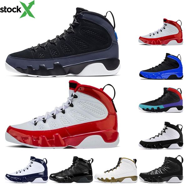 

new arrivel basketball shoes 9s race bule gym red black white dream it do it bred unc mens trainers sports sneakers athletic