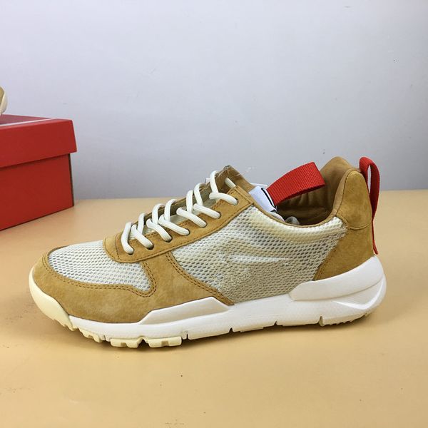 

wholesale astronaut chamois leather yellow white men women running basketball shoes outdoor trainers size 36-45