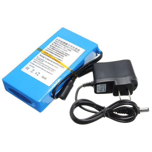 DC 12V 8000mAh Super lítio recarregável Portable - ion Battery Pack