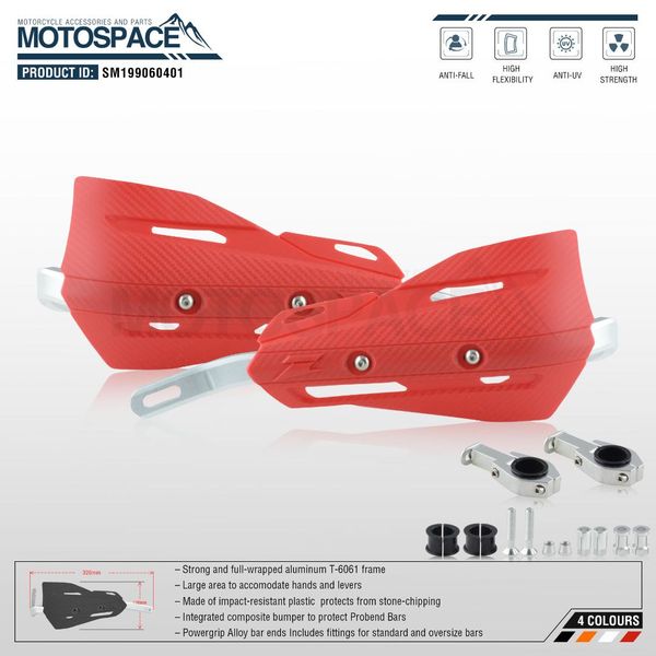 

spacemotors p-zeta pro handguards for motorcycle fit for 7/8"22mm handlebar1-1/8 28mm fat bar cr xr yz wr exr crf wrf exc drz