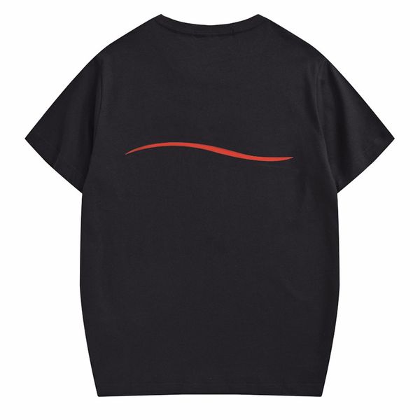 

19ss mens t shirt men women couples casual short sleeve mens round neck tees 4 colors, White;black